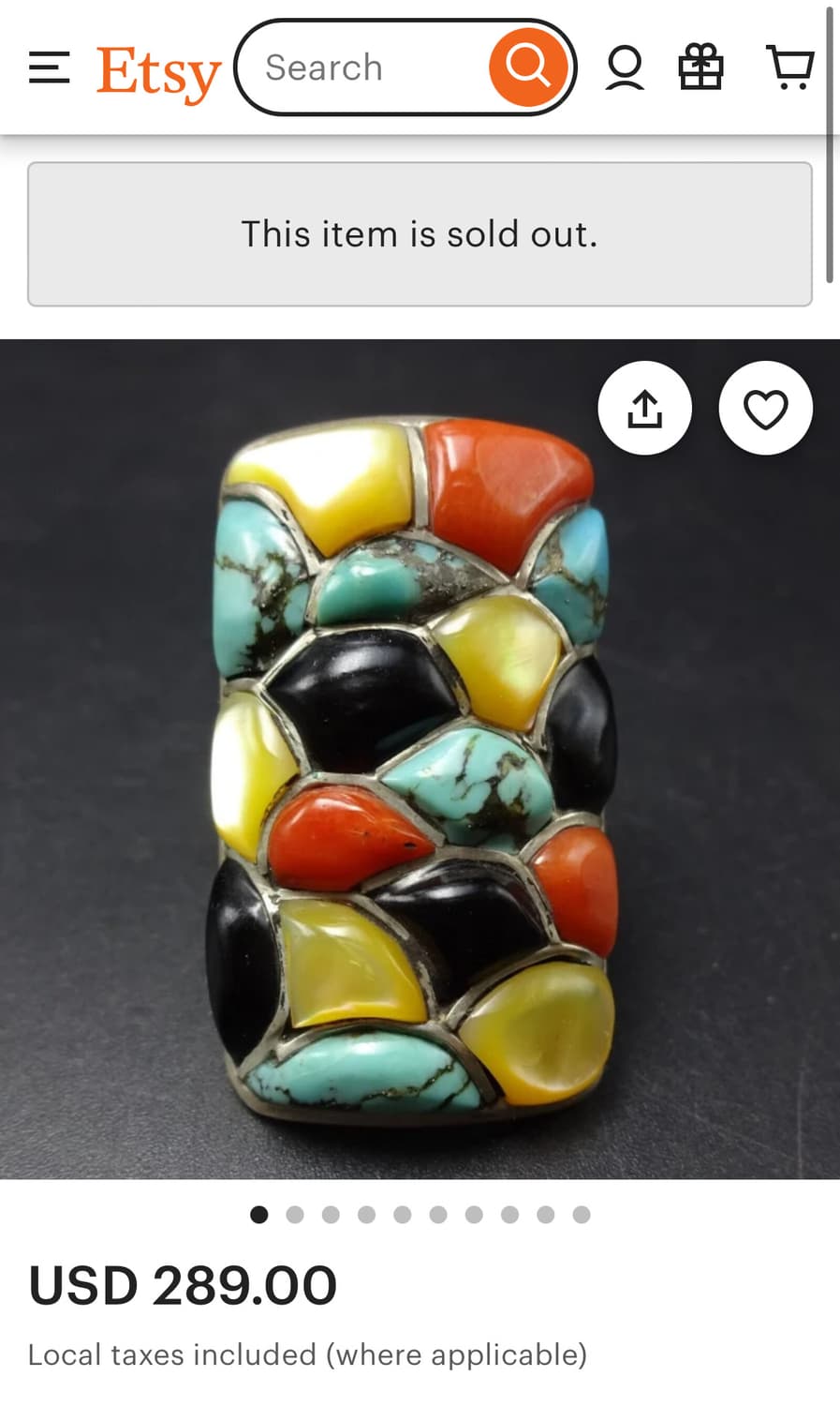 Navajo Silver 925 Turquoise Necklace 상품이미지6