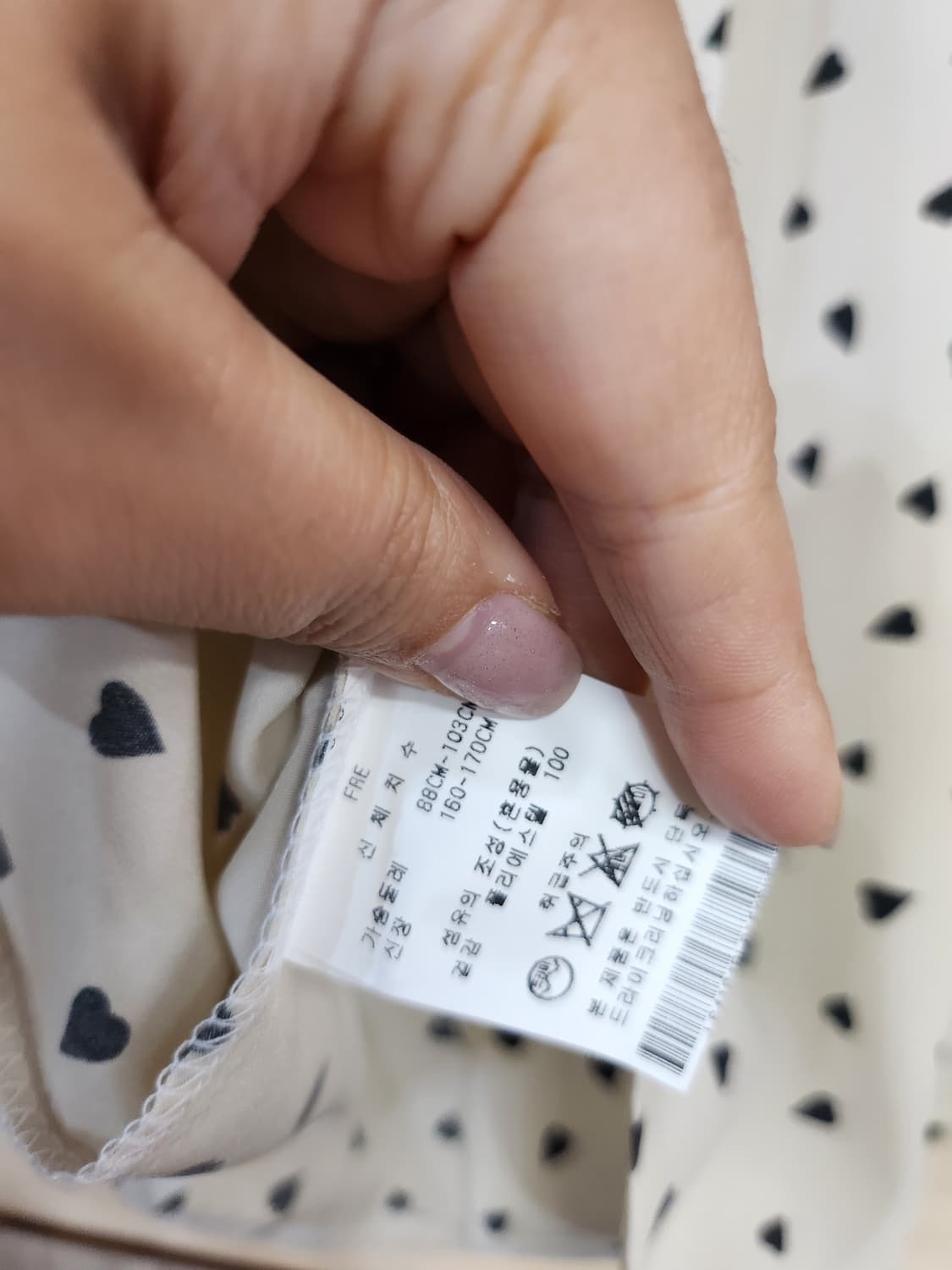 1108) 하트 패턴 블라우스 상품이미지5