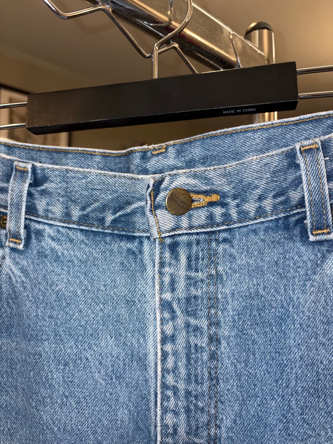 00’s Carhartt cracked washed denim pants 상품이미지6