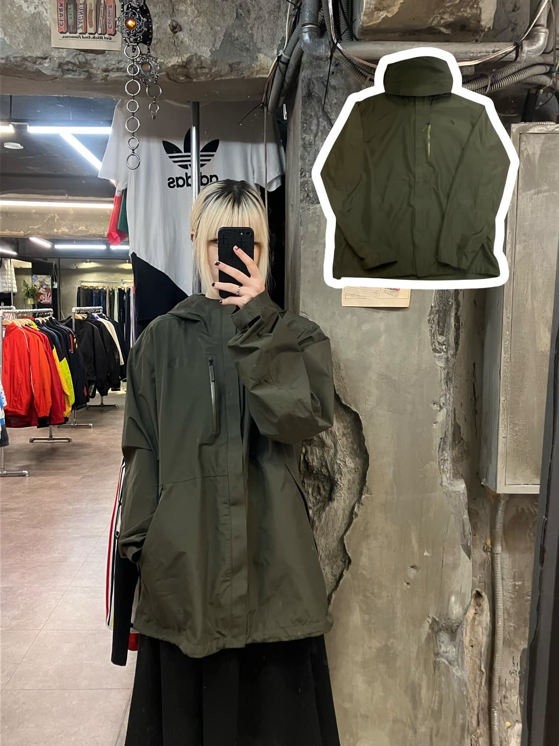 노스페이스 점퍼 카키 XL  #csz1999  상품이미지1