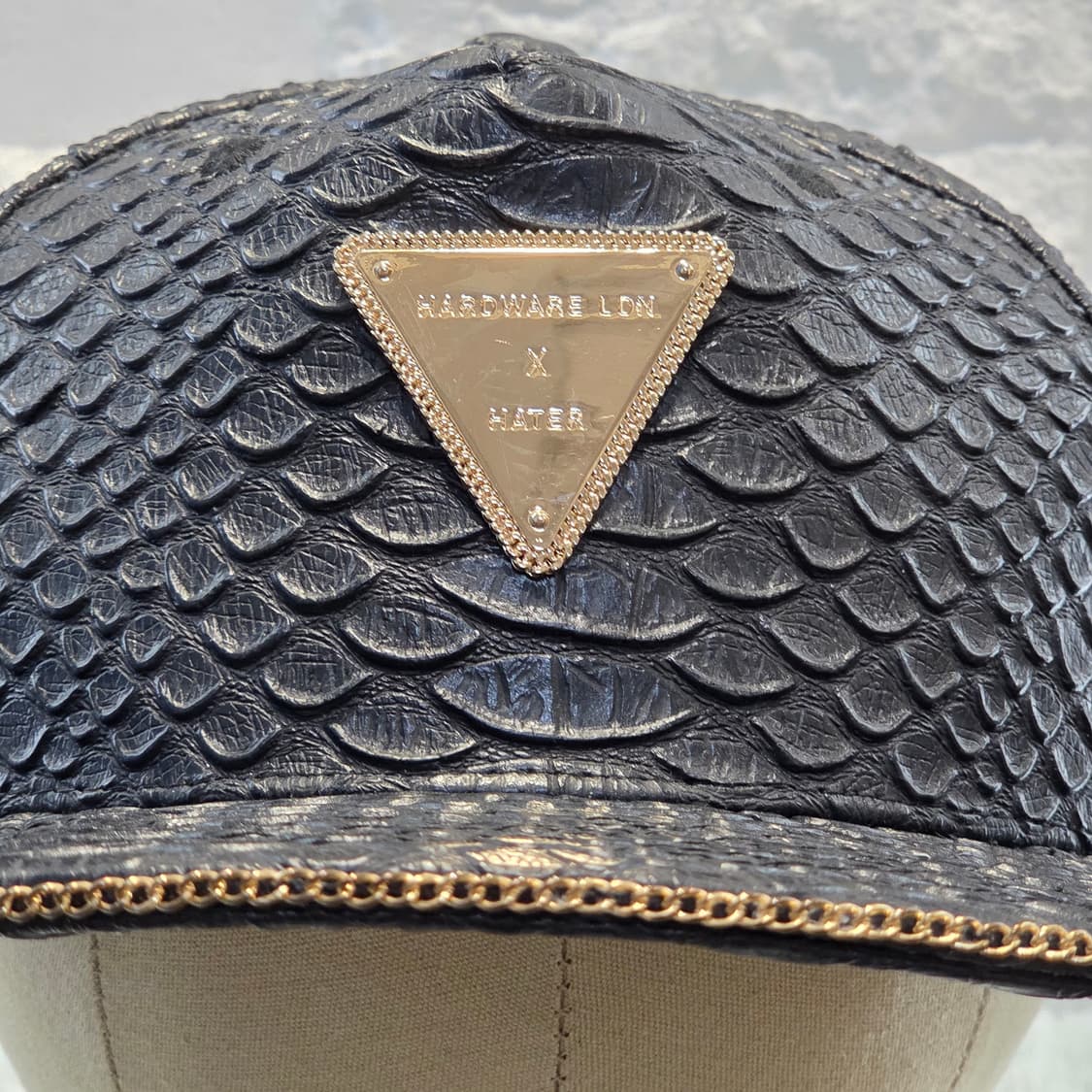 L7-3:헤이터 스냅백 하드웨어 런던 콜라보 블랙 크로커 캡 (56-59 상품이미지2