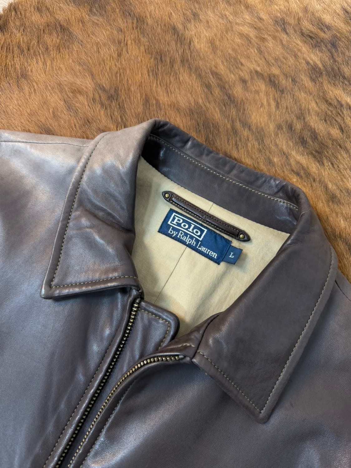 폴로 랄프로렌 맥스웰 브라운 레더 자켓  상품이미지8