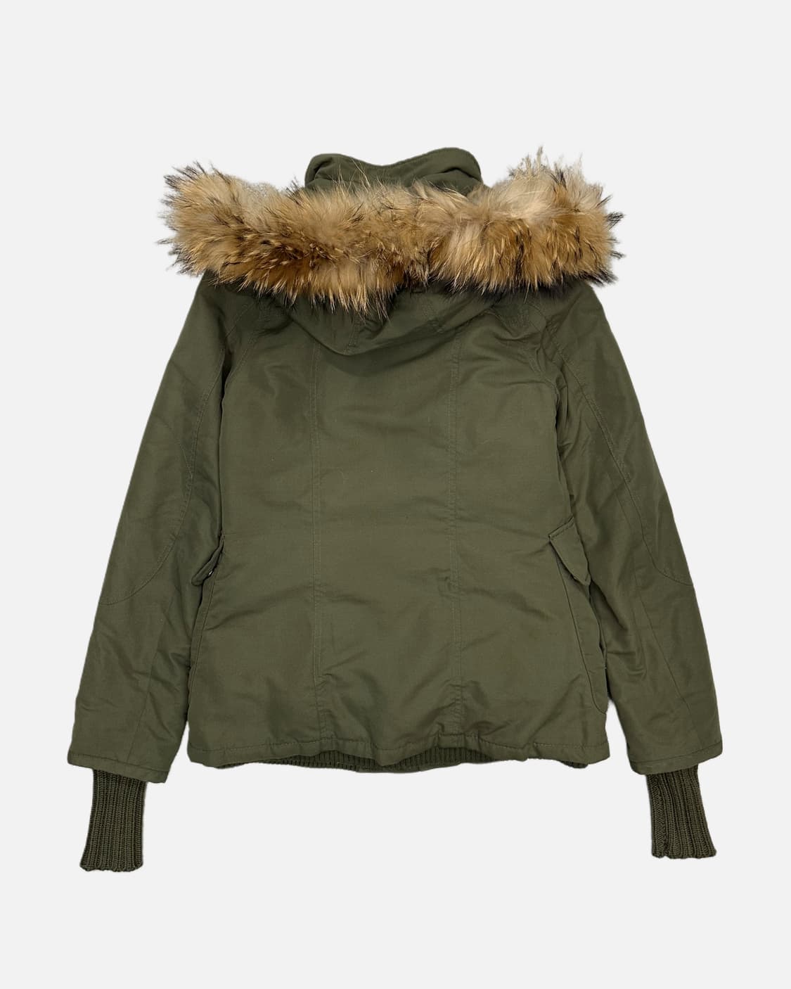 SLY military khaki fur hood jumper 상품이미지6