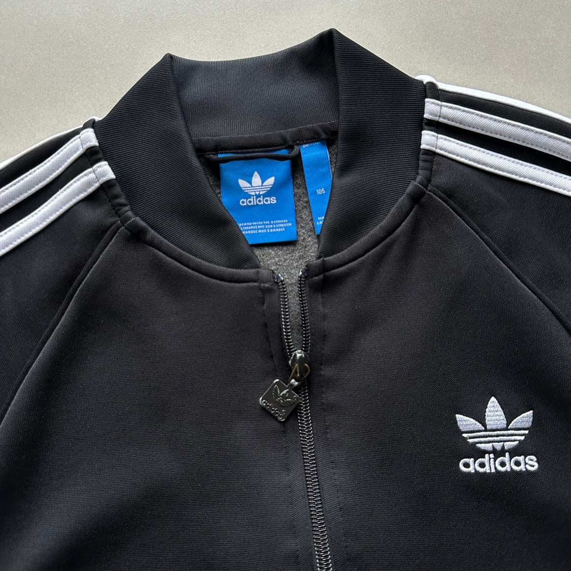 [XL]아디다스 트레포일 블랙 트랙탑 져지 상품이미지5