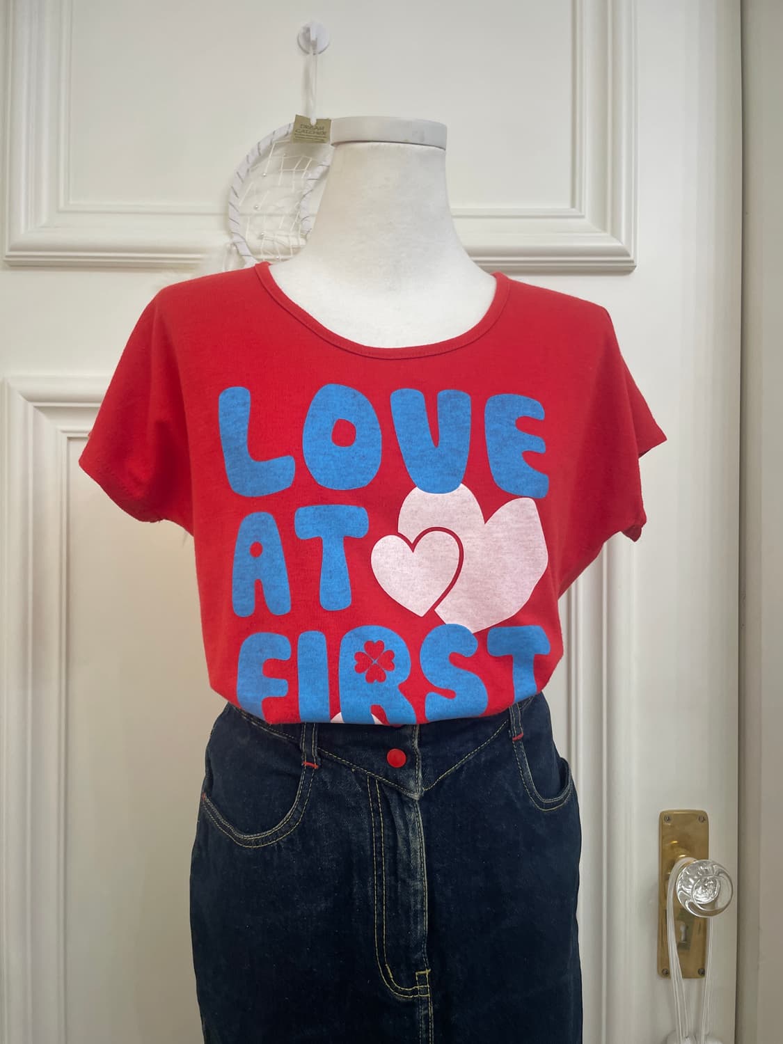 red ballon lettering cute t-shirt 상품이미지8