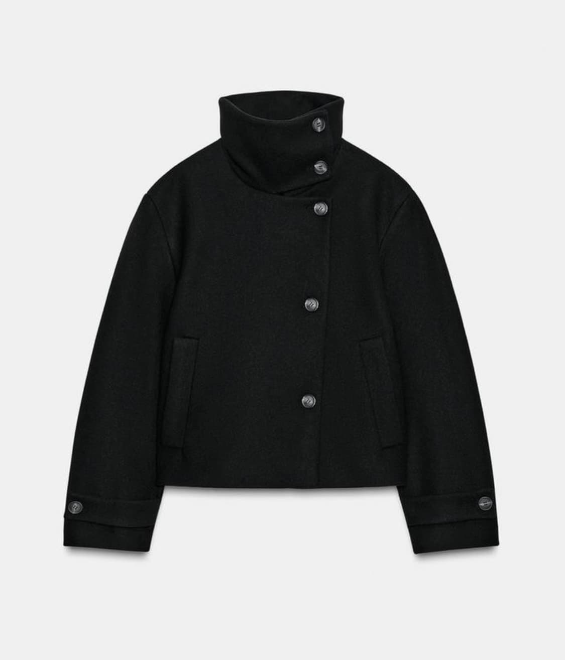 자라 하이넥 울 쇼트 코트  상품이미지1