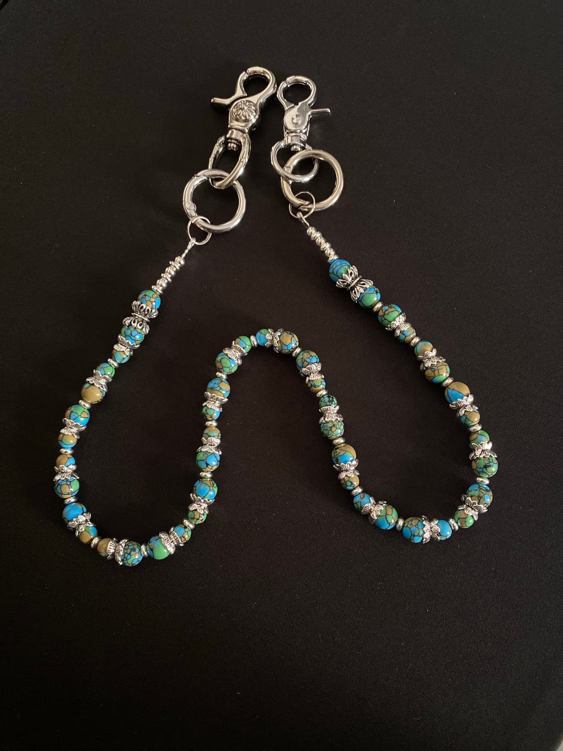 빈티지 레트로 체코 비즈 체인 상품이미지3