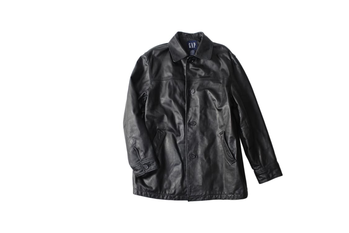 1990s OLD GAP 갭 쿠니치노무라 카우레더 카코트 상품이미지1