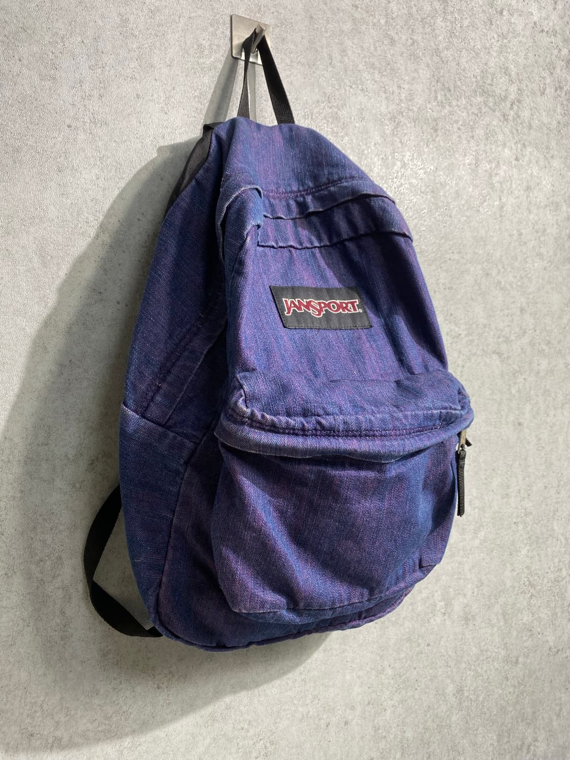 [37*54] Jansport 잔스포츠 퍼플 워시드 데님백팩 상품이미지4