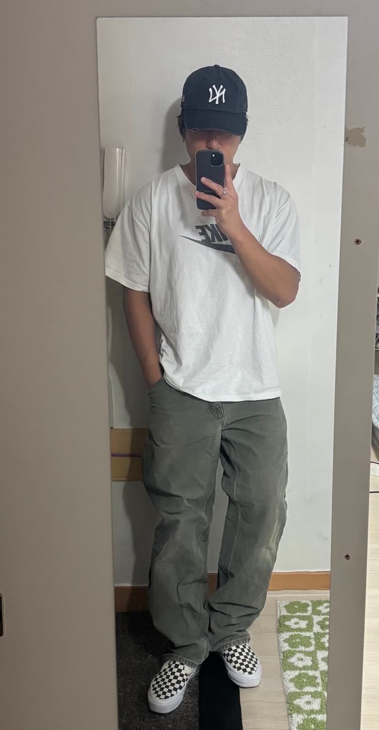 칼하트 모스그린 워크팬츠 상품이미지4