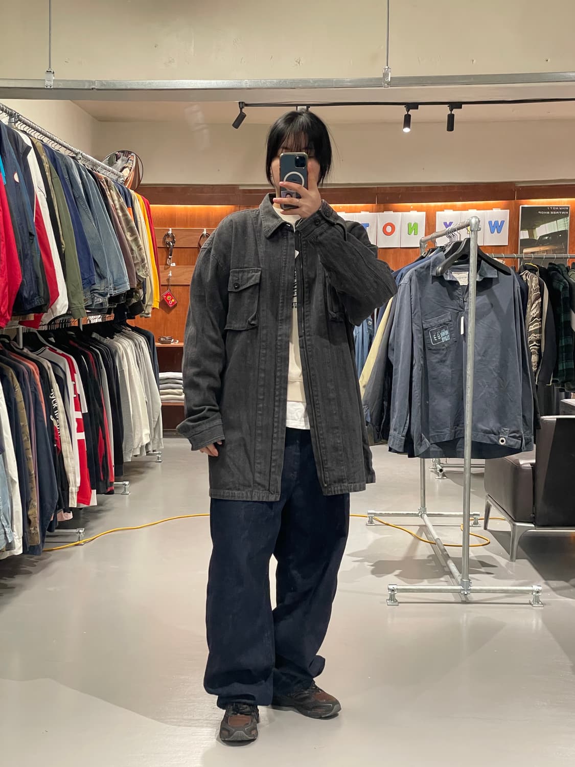 빈티지 빅사이즈 셔츠 자켓 상품이미지2