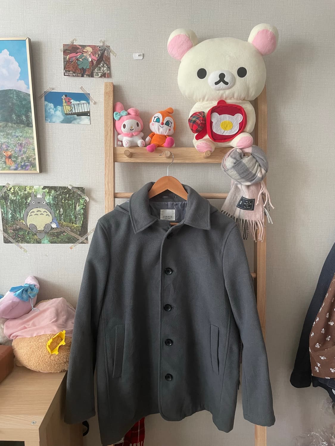 모리걸 빈티지 도쿄모리 그레이 숏코트 🩶🩶 상품이미지1