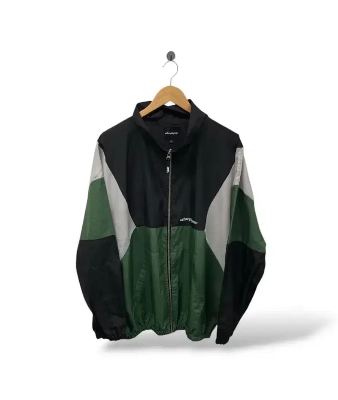어반플레이어스 배색 오버핏 바람막이 자켓 그린-XL 상품이미지1
