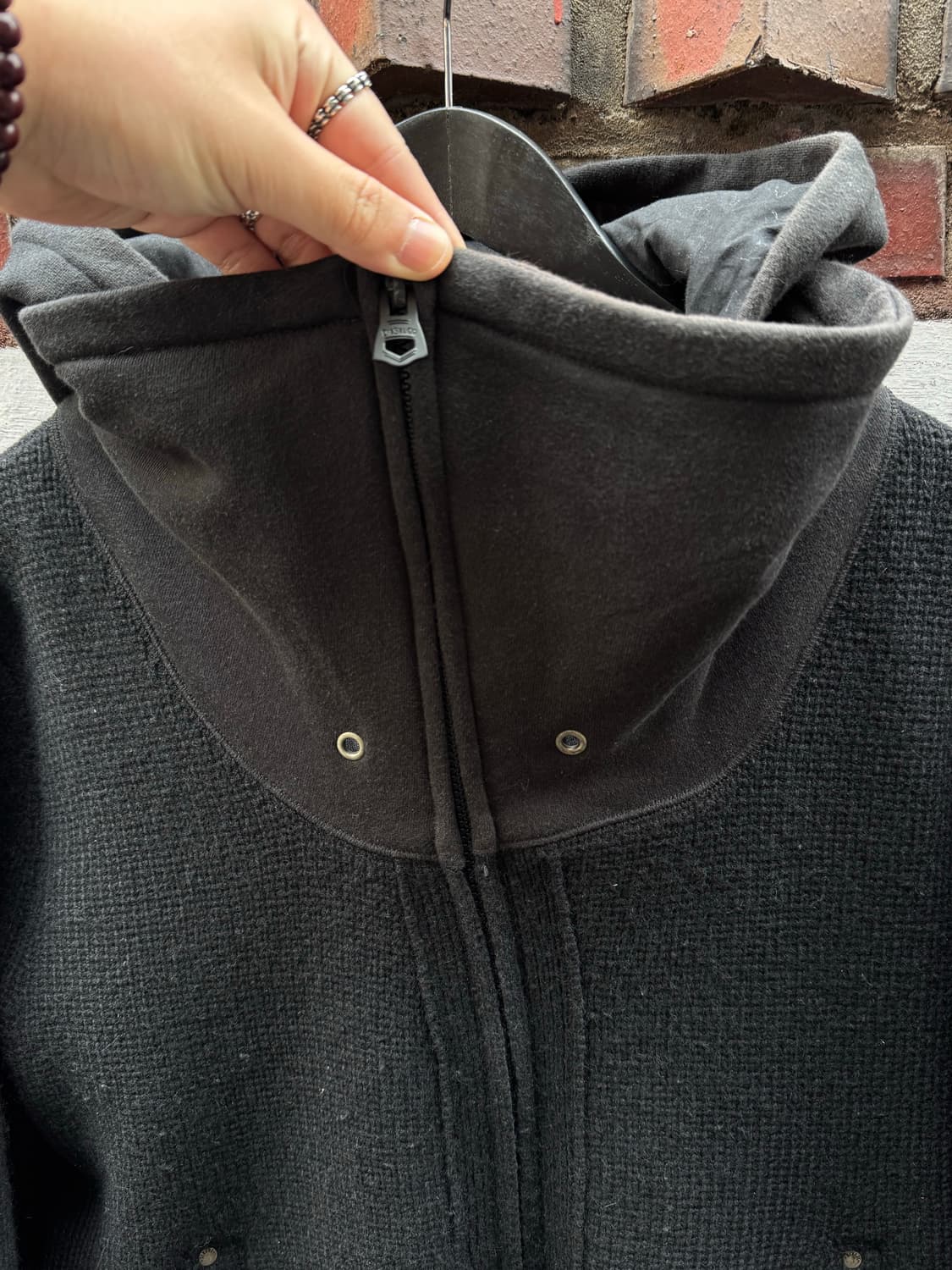 Diesel 디젤 하이넥 울 니트 후드집업  상품이미지4