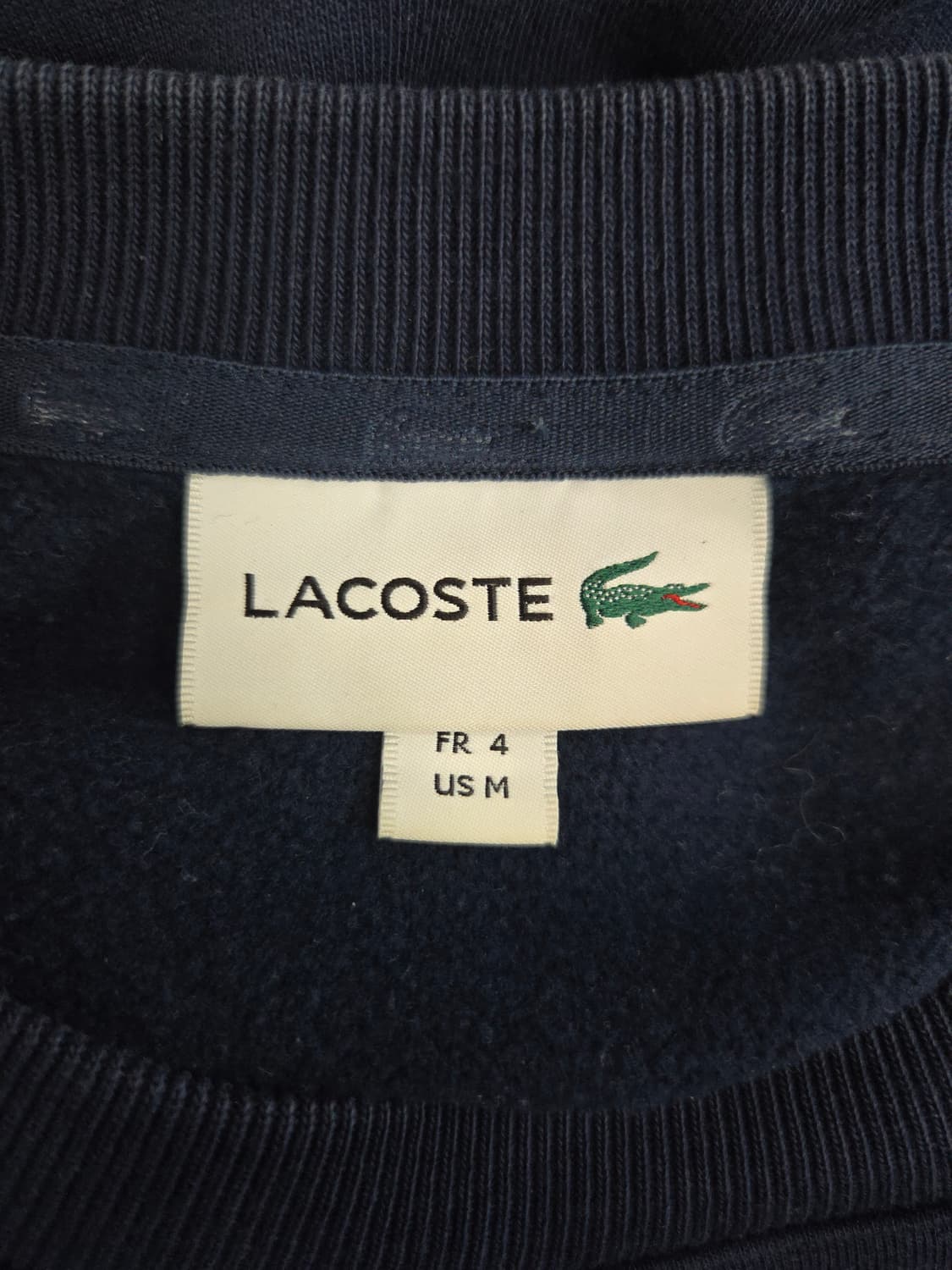 LACOSTE 라코스테 네이비 빅로고 맨투맨 상품이미지5
