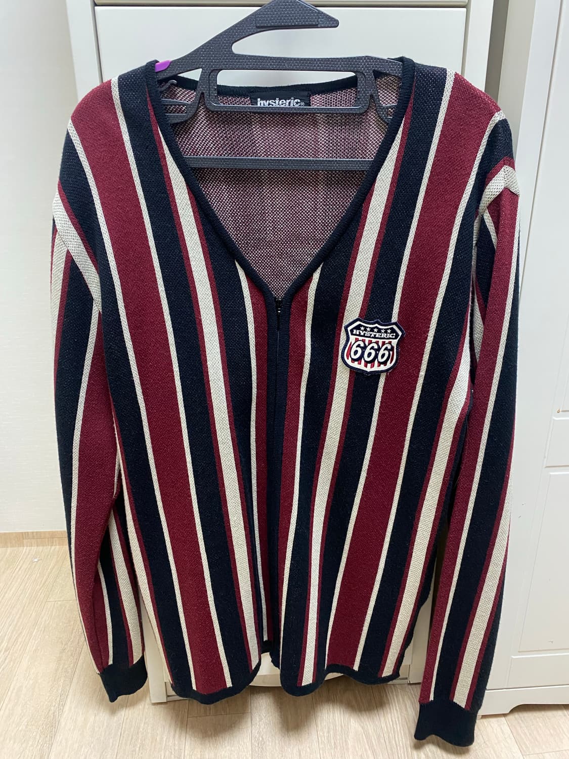 히스테릭글래머 니트집업 판매합니다 상품이미지1