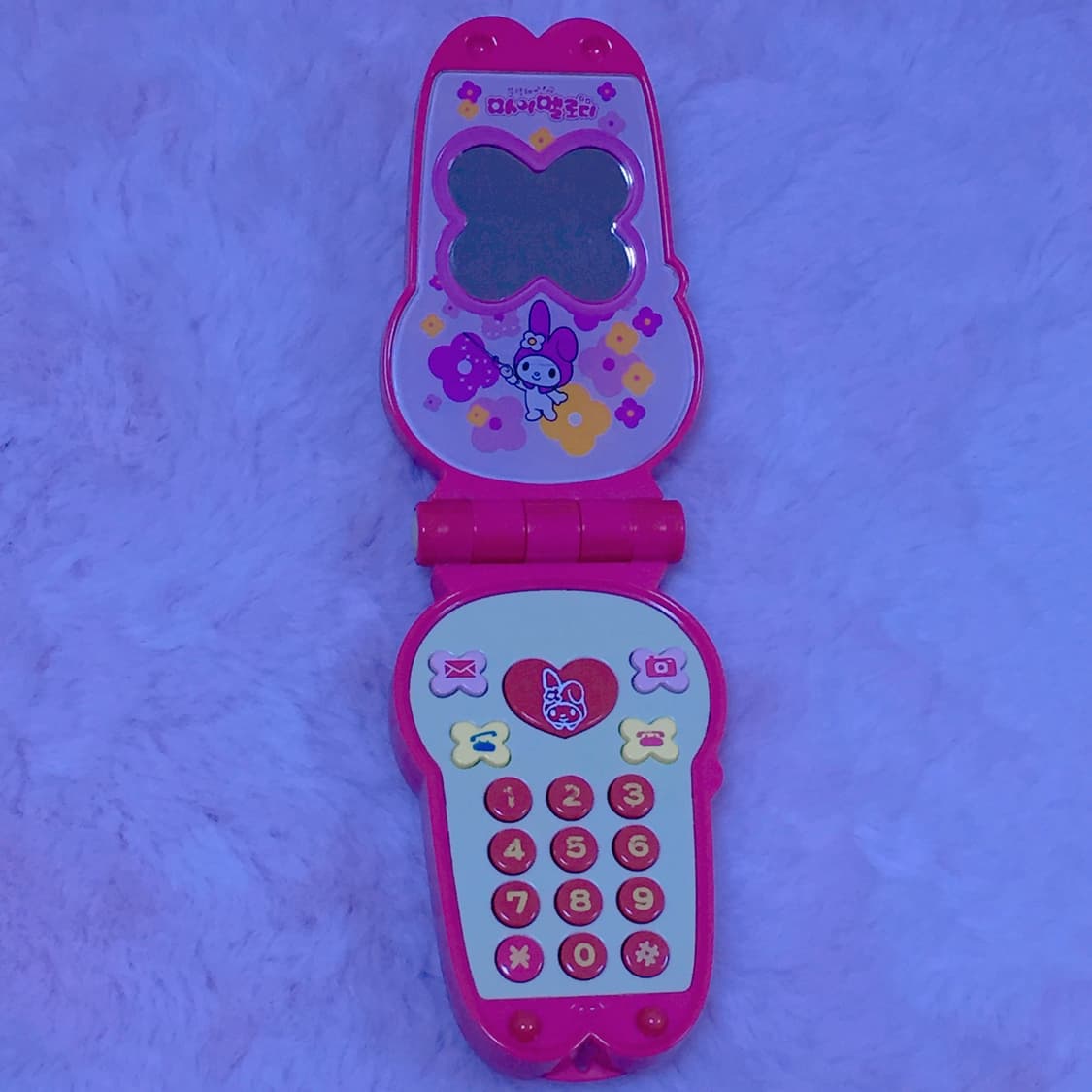 희귀매물/당일배송) 산리오 마이멜로디 고전 폴더폰 핸드폰 고전완구 상품이미지3