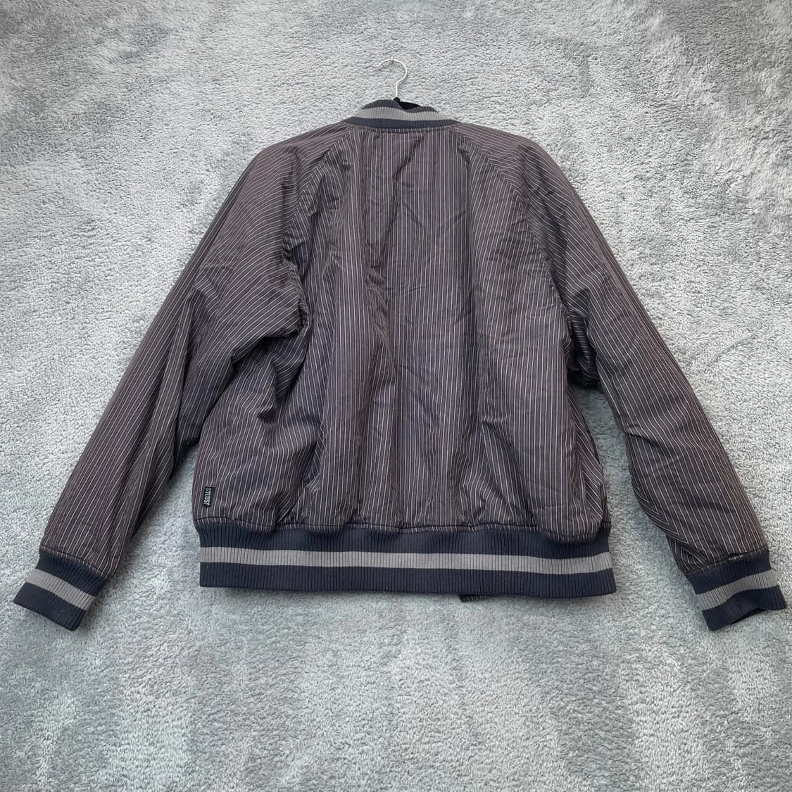 00s 스투시 올드스쿨 핀 스트라이프 바시티 자켓 상품이미지9