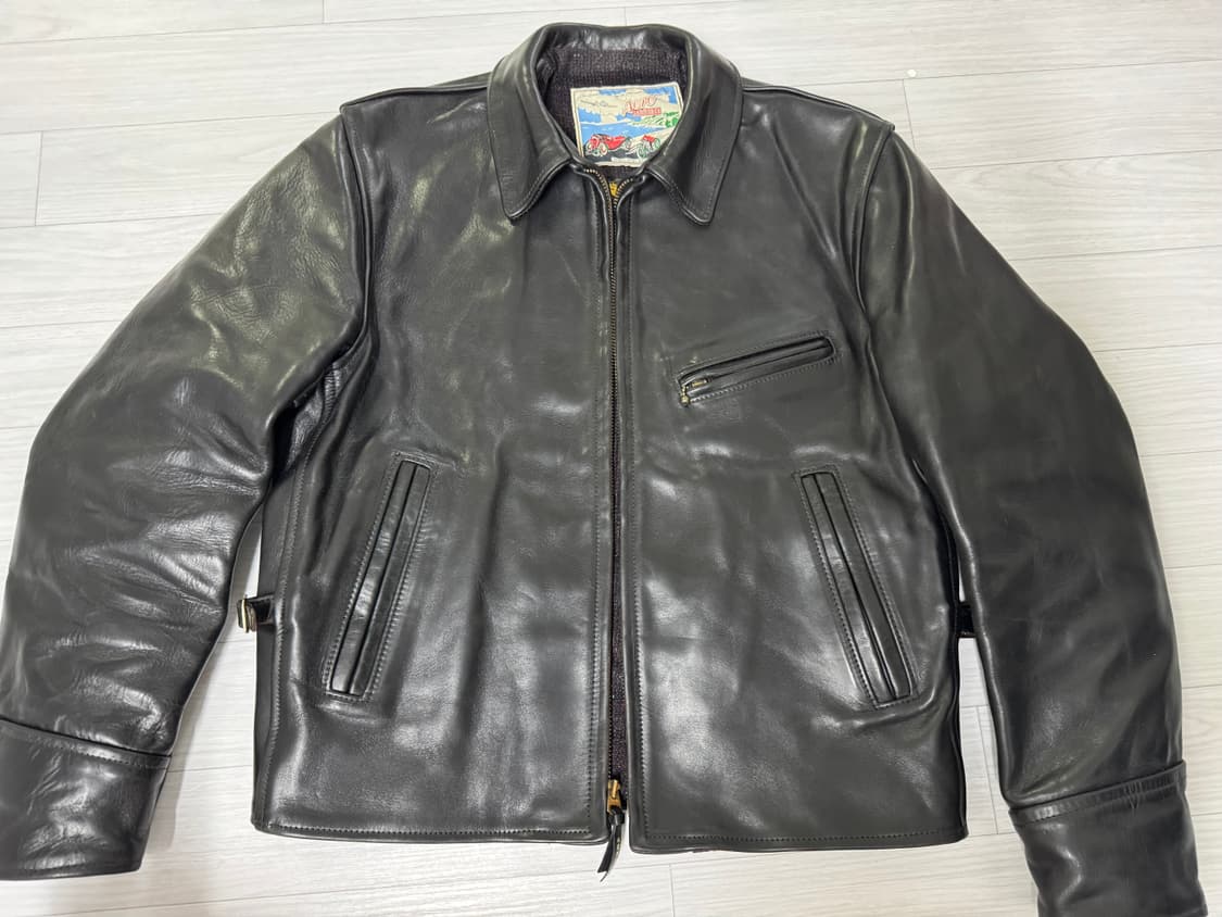 38)크롬악셀 에어로레더 1950 하프벨트 블랙 상품이미지1