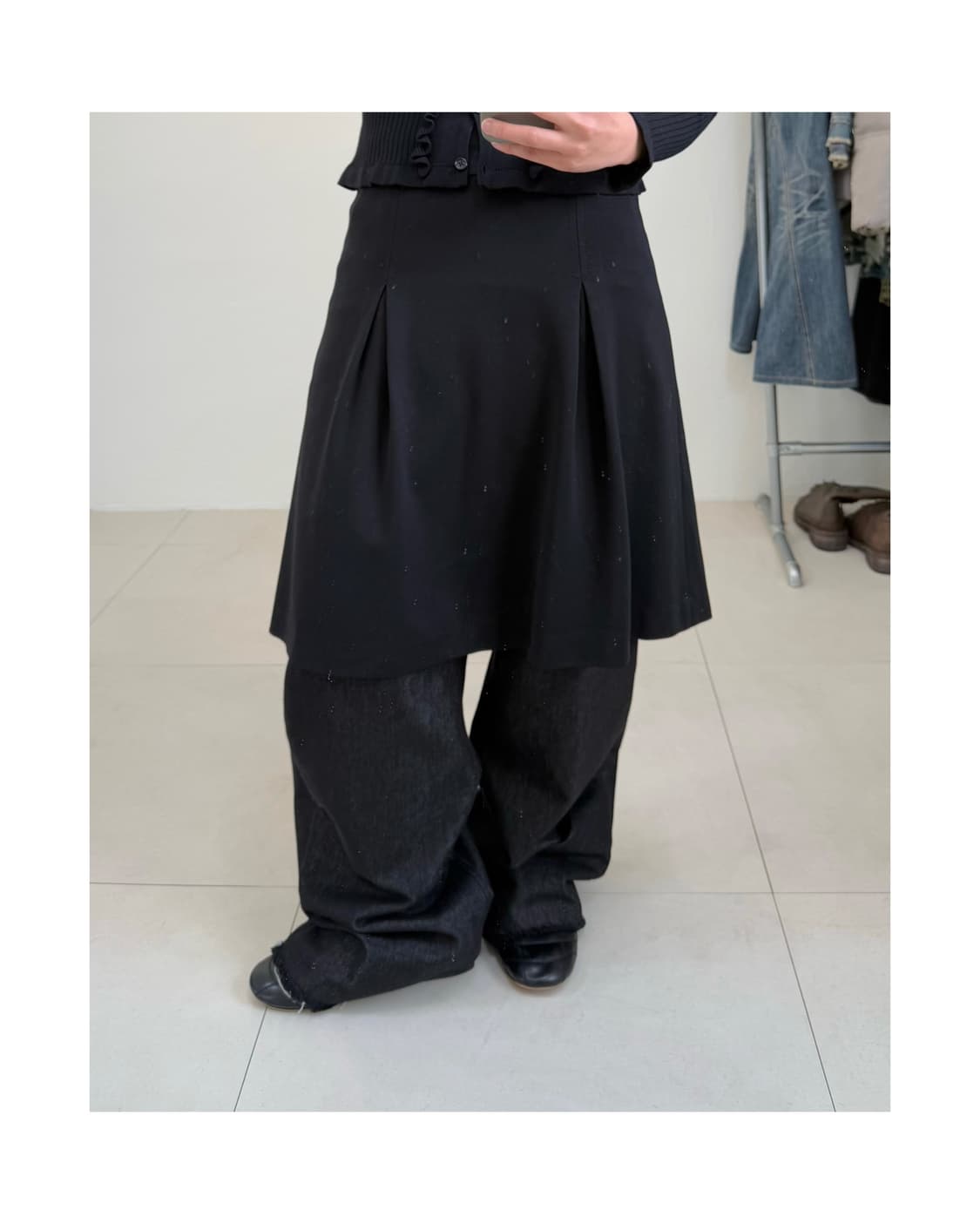 빈티지 미디 스커트 상품이미지1