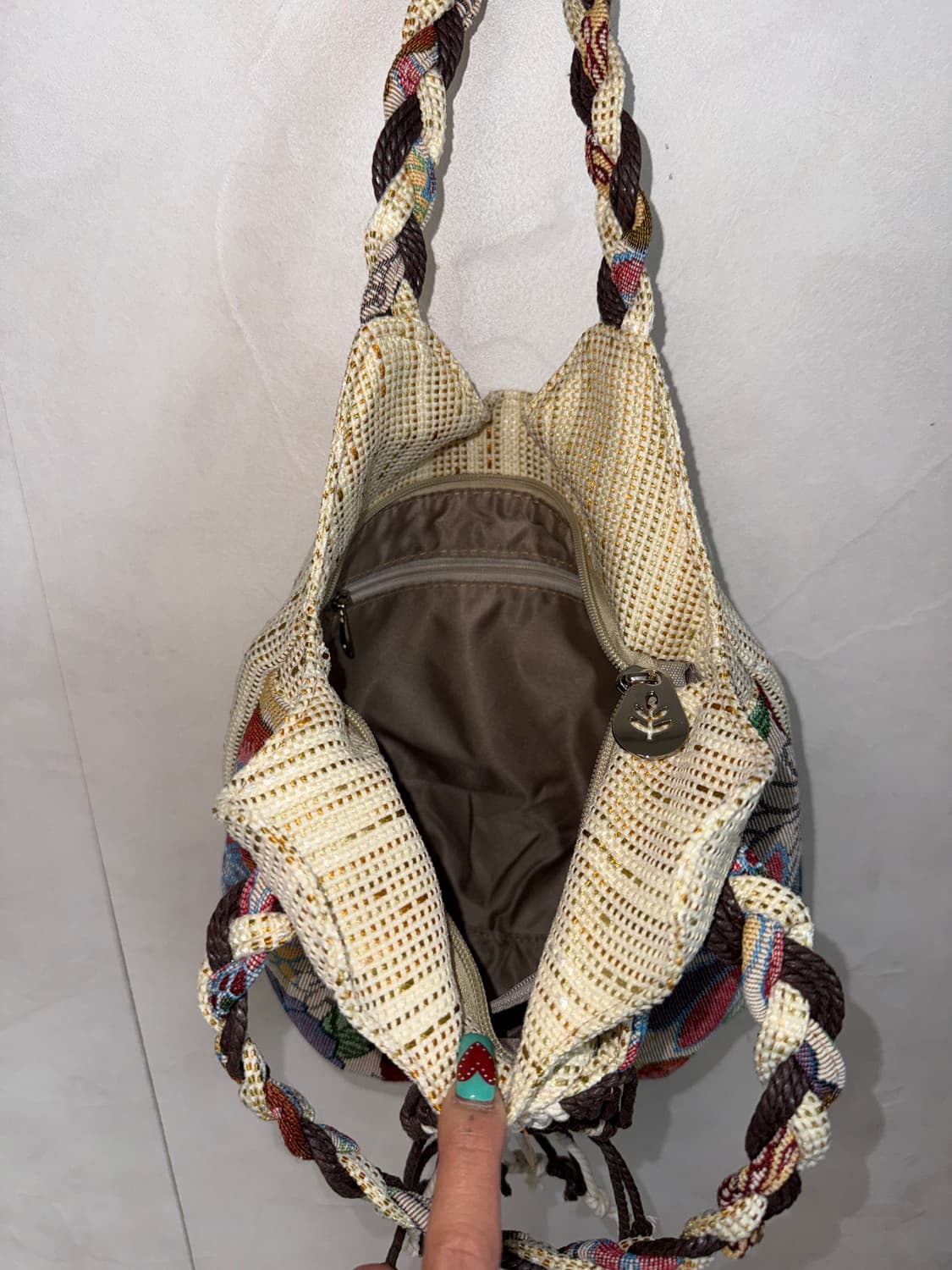 Ivory bohemian jacquard flower 숄더백  상품이미지5
