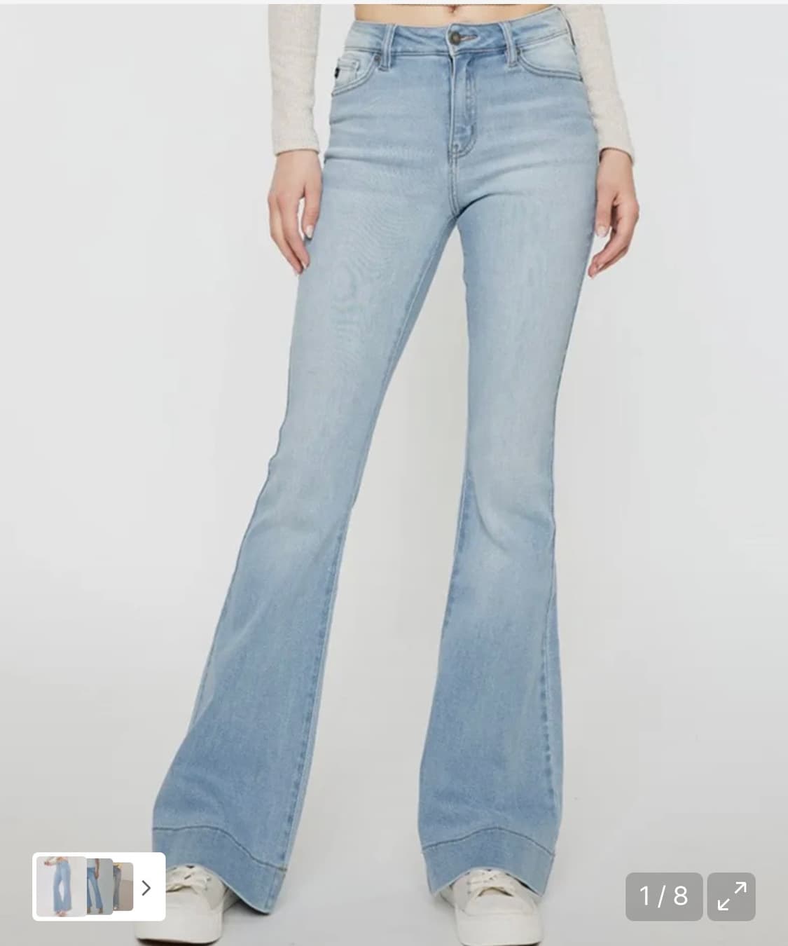 캔캔 KANKAN 하이웨스트 플레어진 록산나 상품이미지2