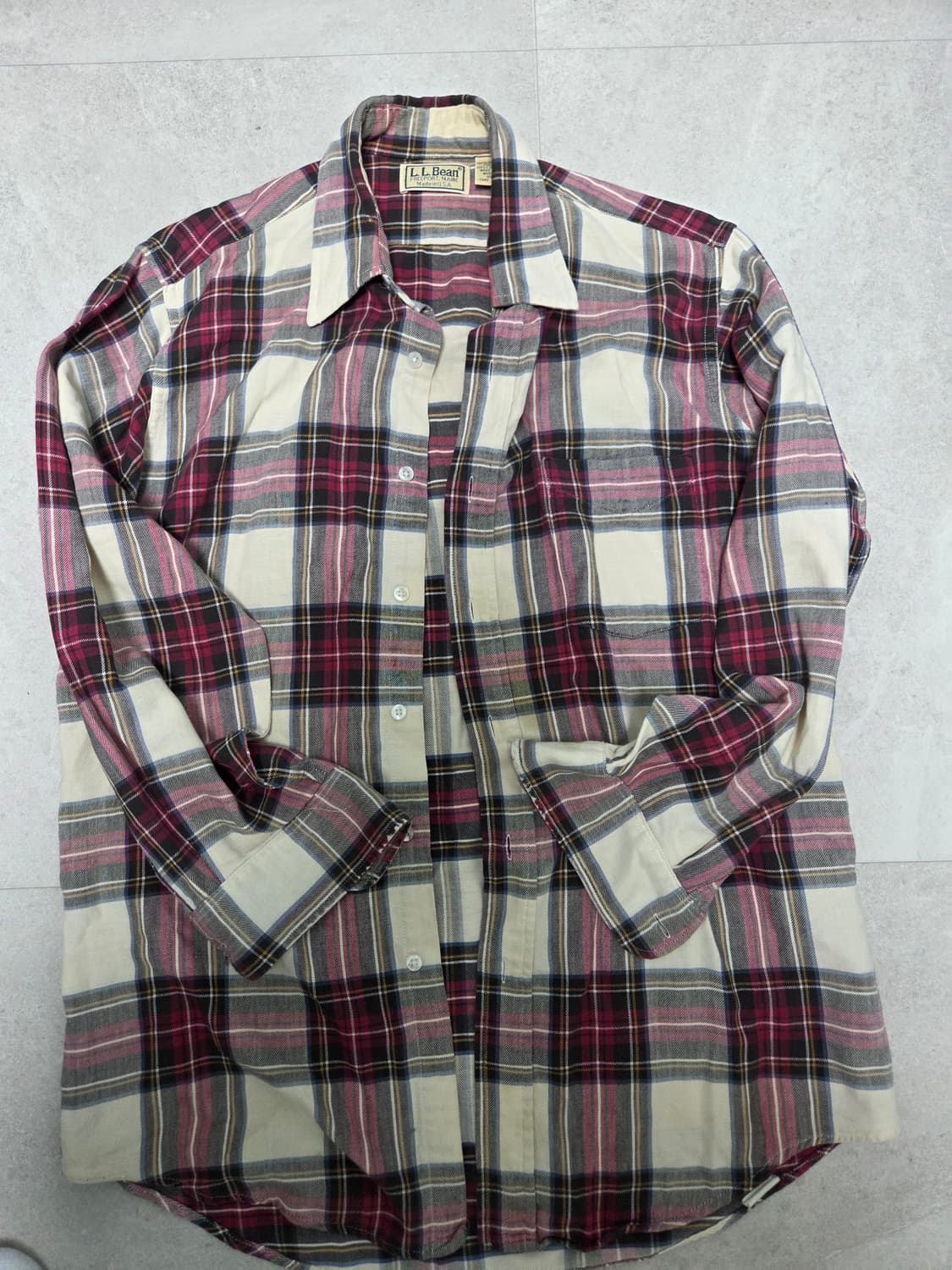 (Made in U.S.A) 엘엘빈(L.L.Bean) 플란넬 체크 셔츠 상품이미지1