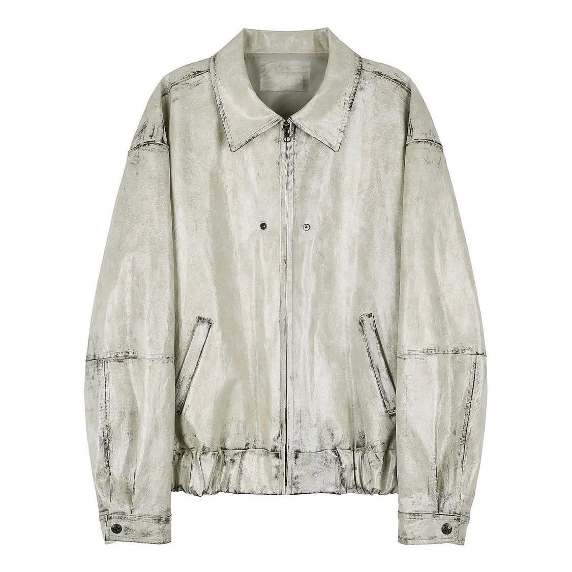 bonnae 본네 엠브로이더드 레더 자켓 아이보리 상품이미지5