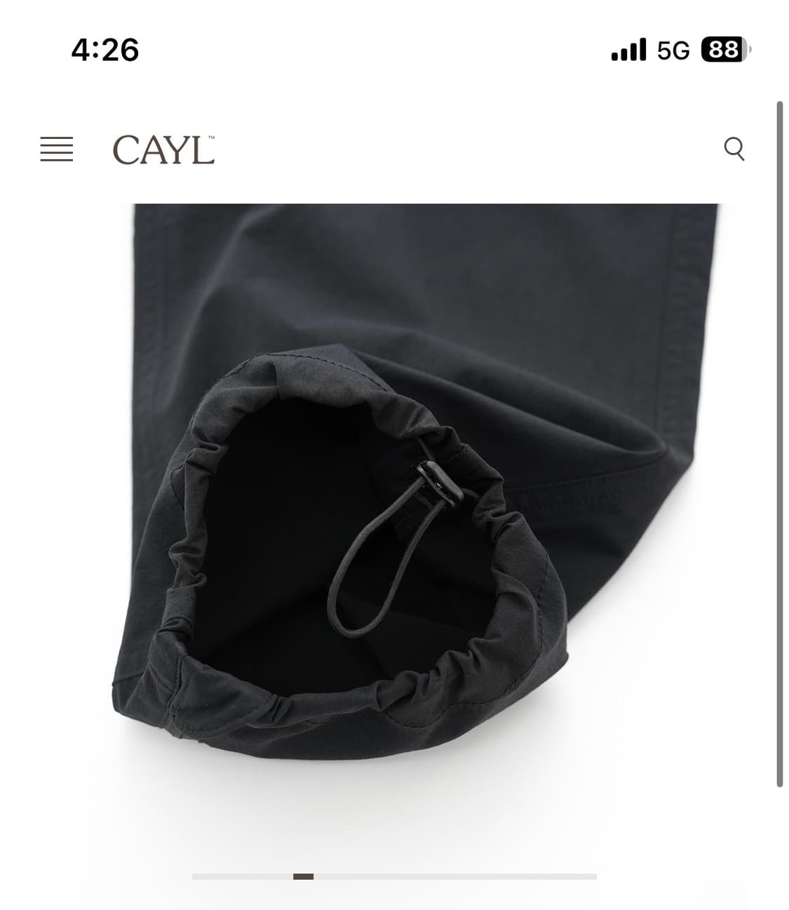 [케일]Cayl 2way 하이킹 팬츠 블랙 상품이미지5