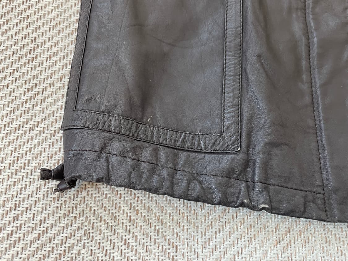 빈티지 REGINA 양가죽 레더 베스트  J03922 상품이미지6