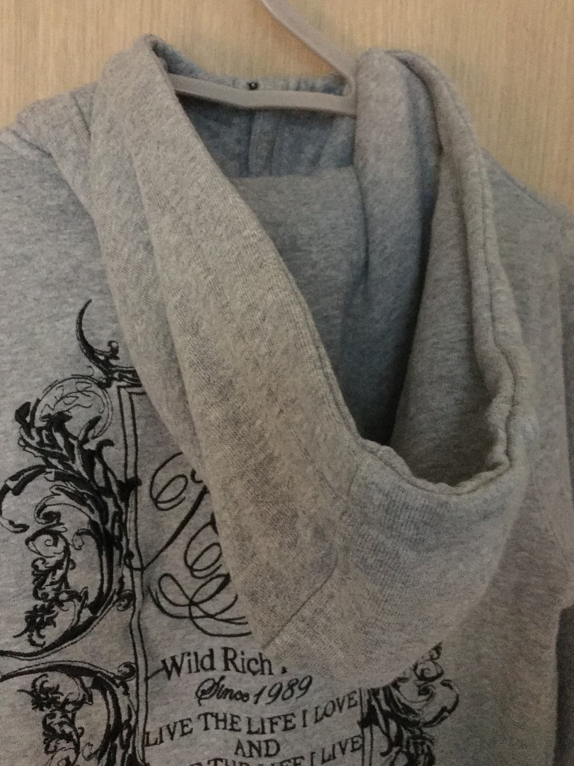 Lettering hood zip-up 상품이미지8