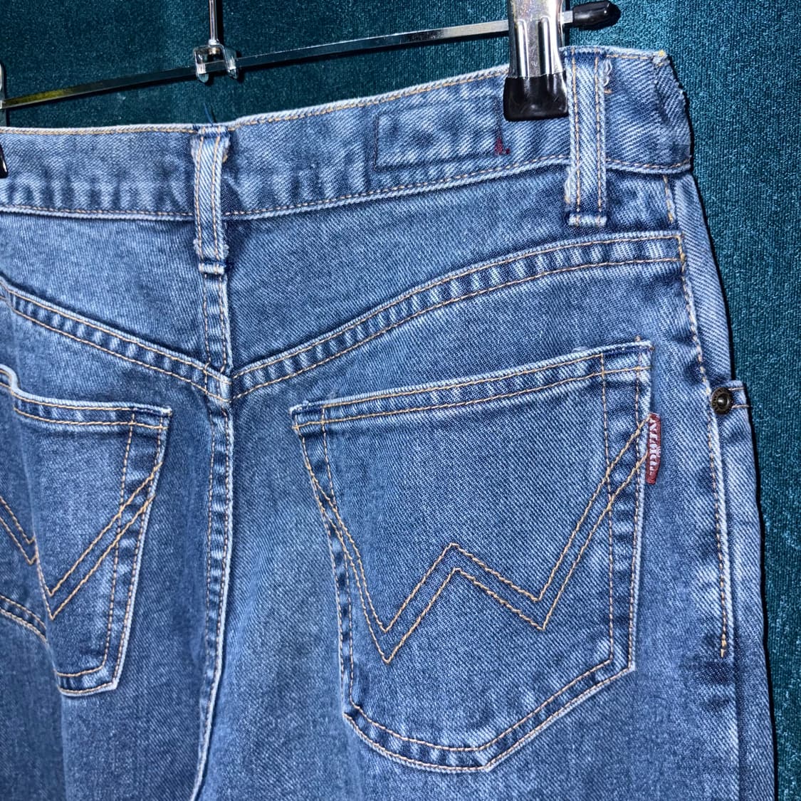 (30) 00s 에드윈 소프트진 플로럴 자수 데님 팬츠 상품이미지4