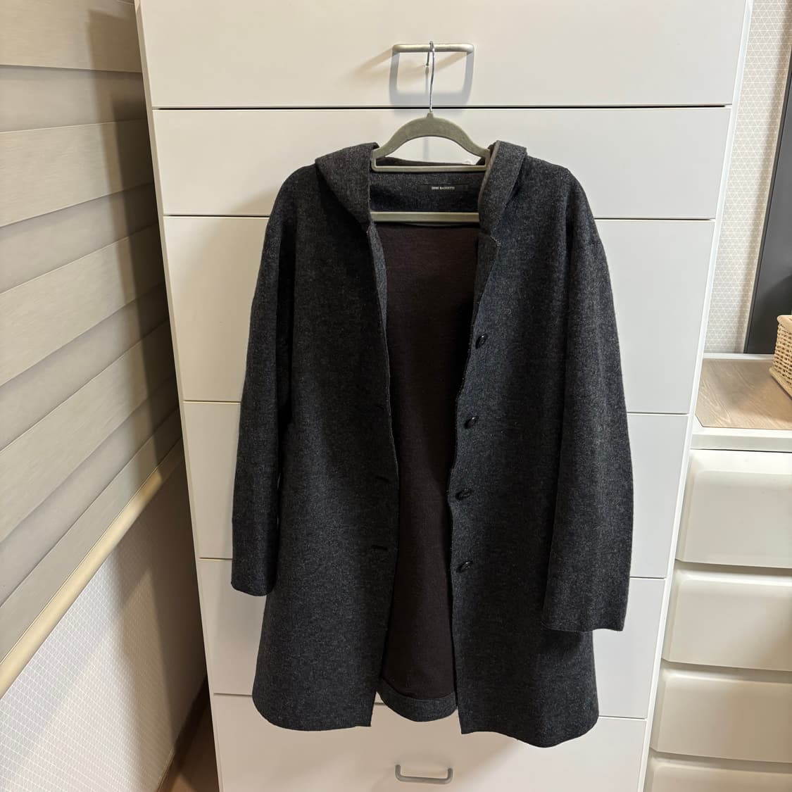 울혼방 그레이 보카시 후드 코트(일본제) 상품이미지2