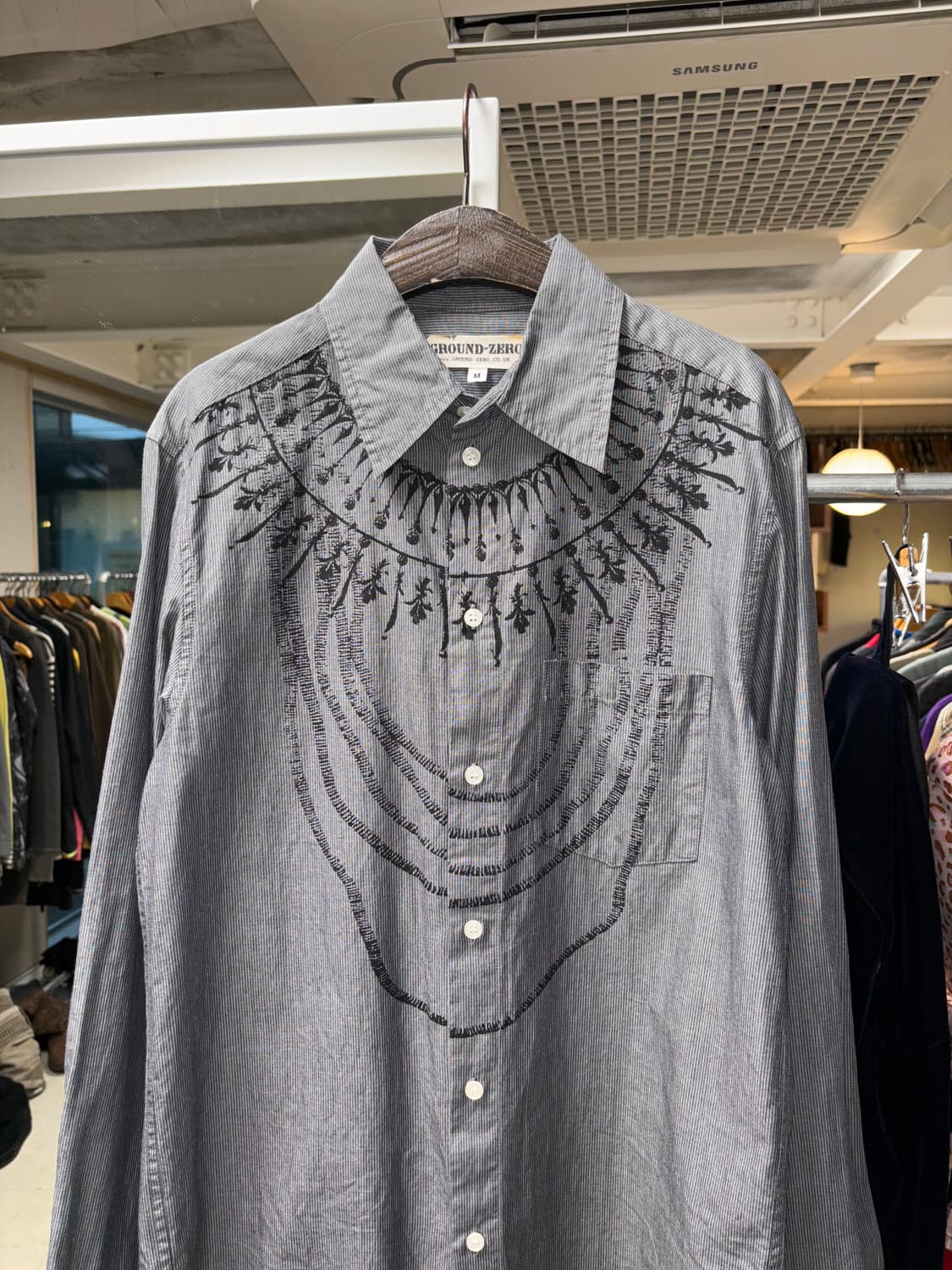 Ground zero 기믹 셔츠 상품이미지2