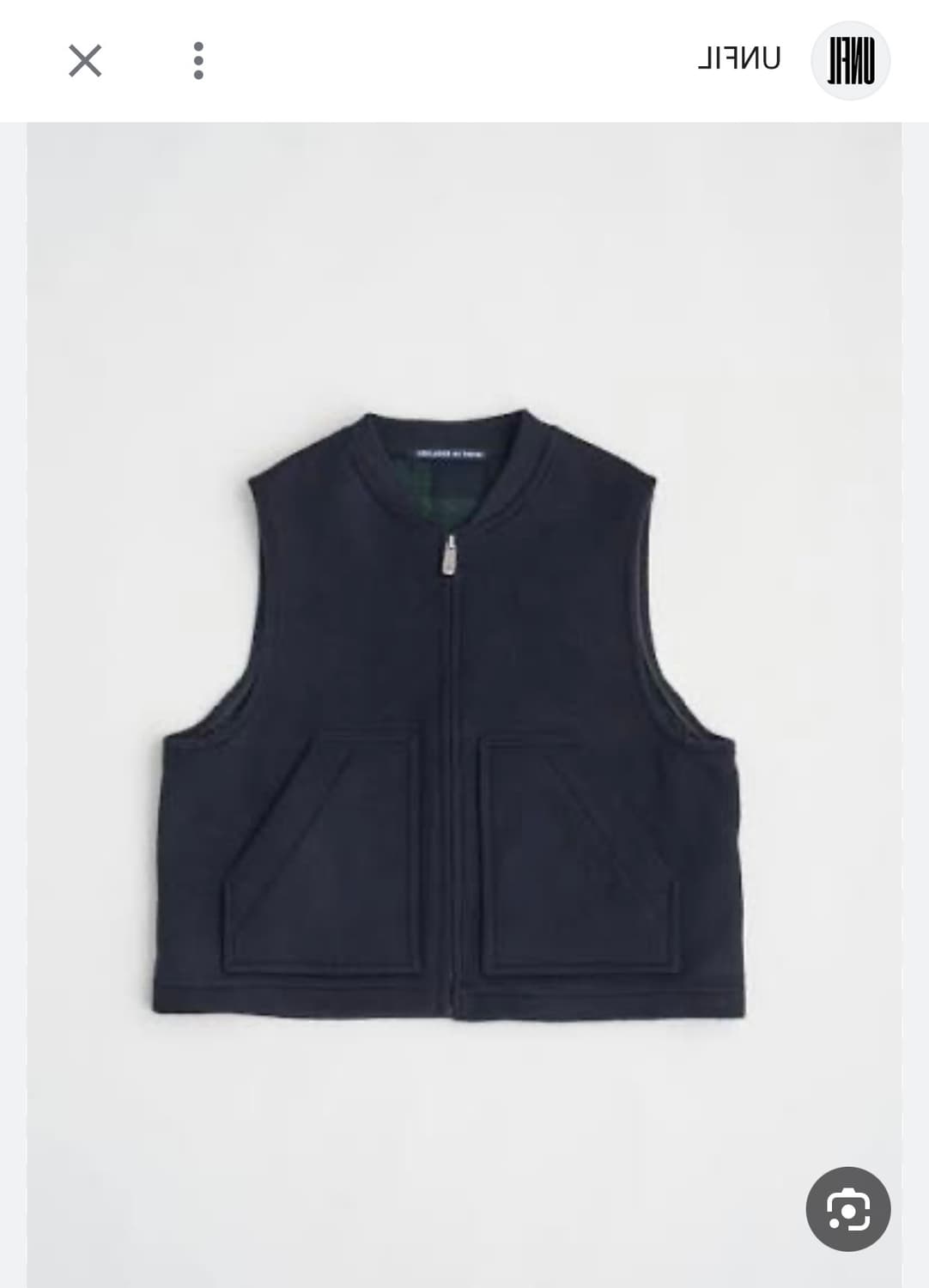 언필 unfil 울 베스트 + 구호 가죽 헤어슈슈 스크런치  상품이미지1