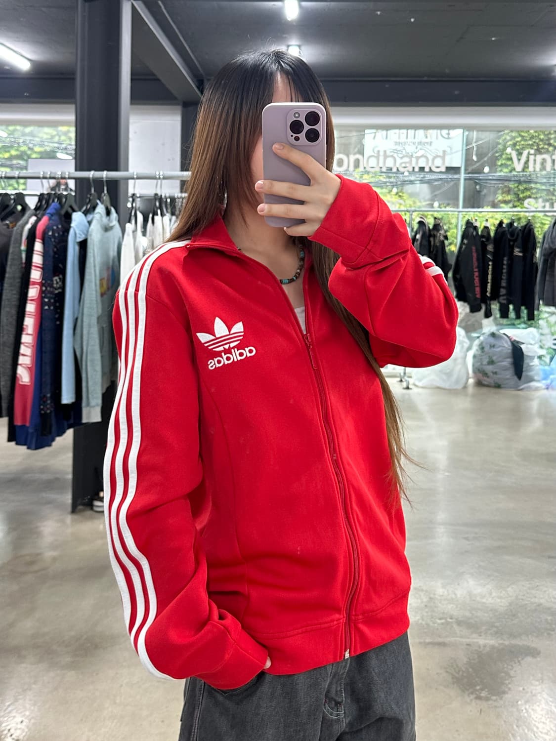 아디다스 유로파 빅로고파이어버드 져지 레드 상품이미지3