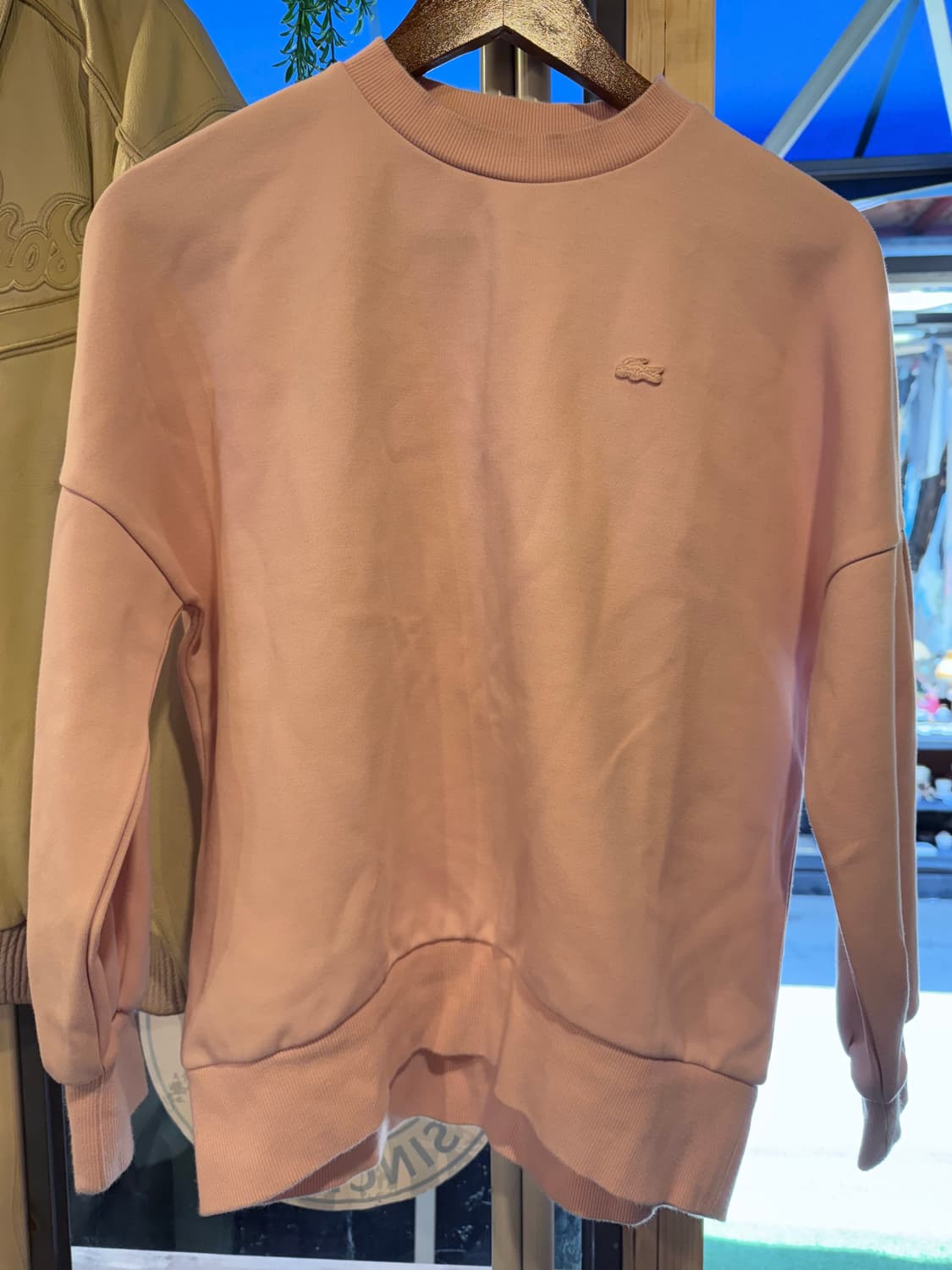 라코스테 베이비핑크 맨투맨 상품이미지1