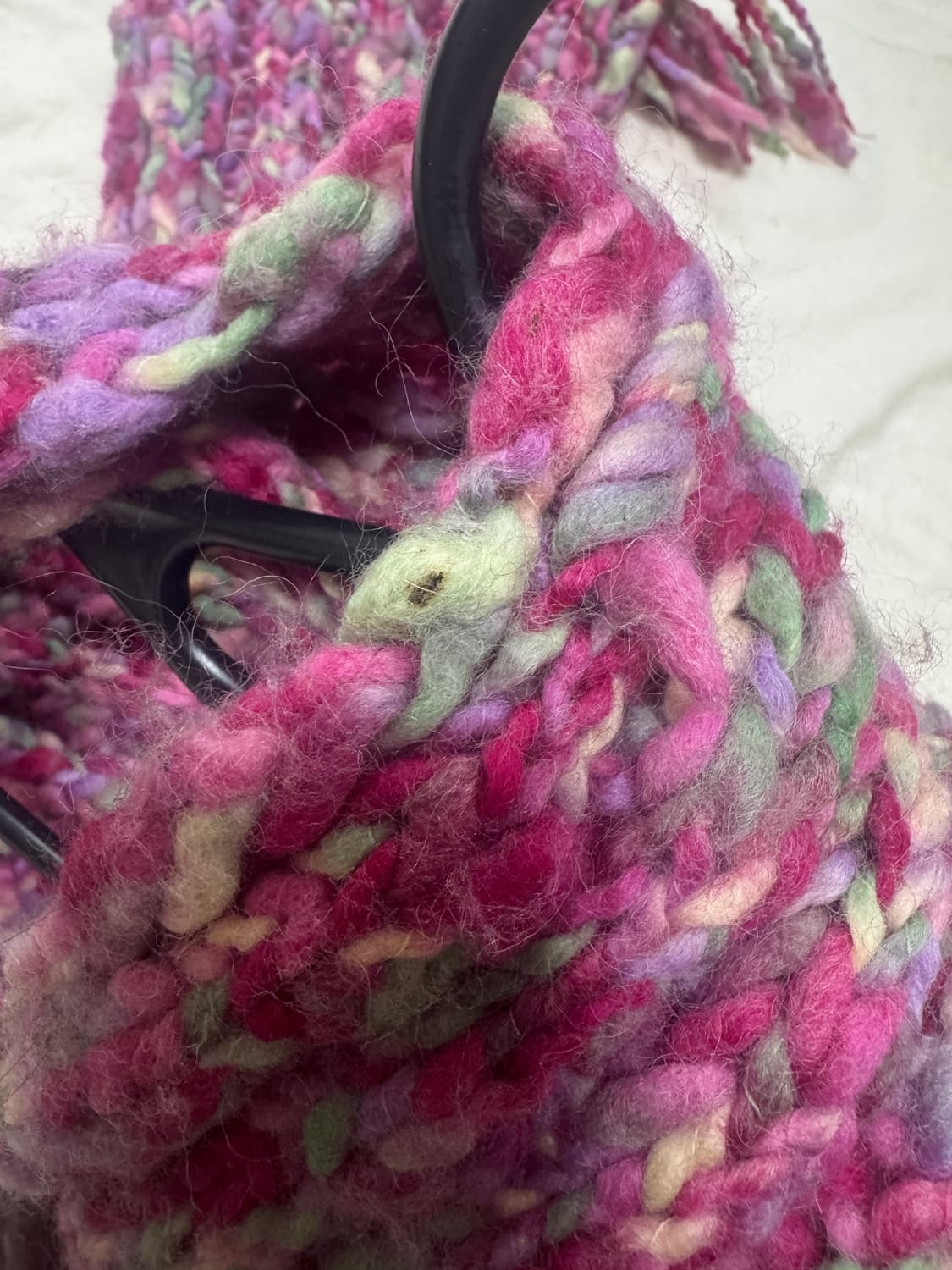 💗 포실포실 멀티얀 니트 머플러 상품이미지4