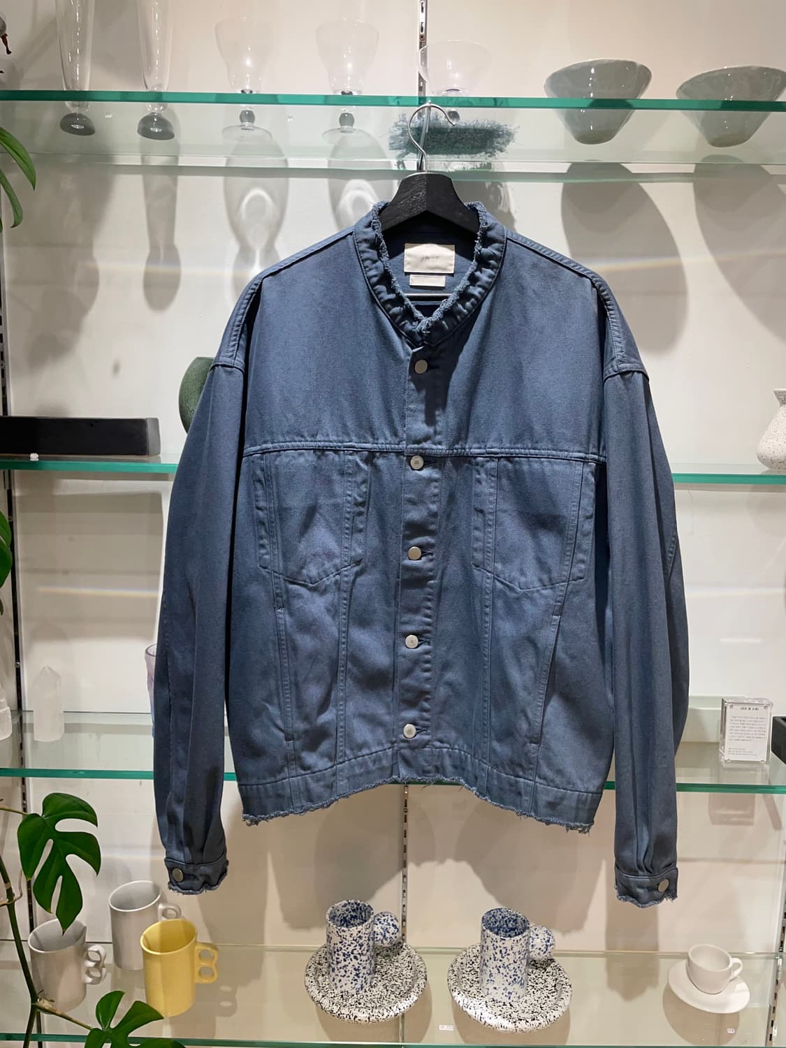 YOKE cut-off wide trucker jacket 상품이미지1