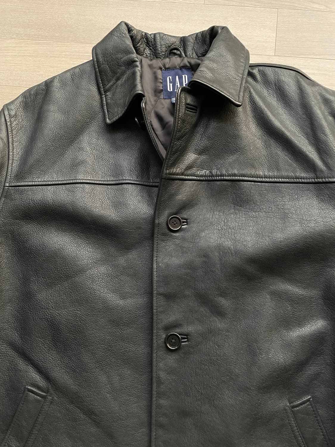 90s 올드갭 레더 카코트 gap carcoat 상품이미지4