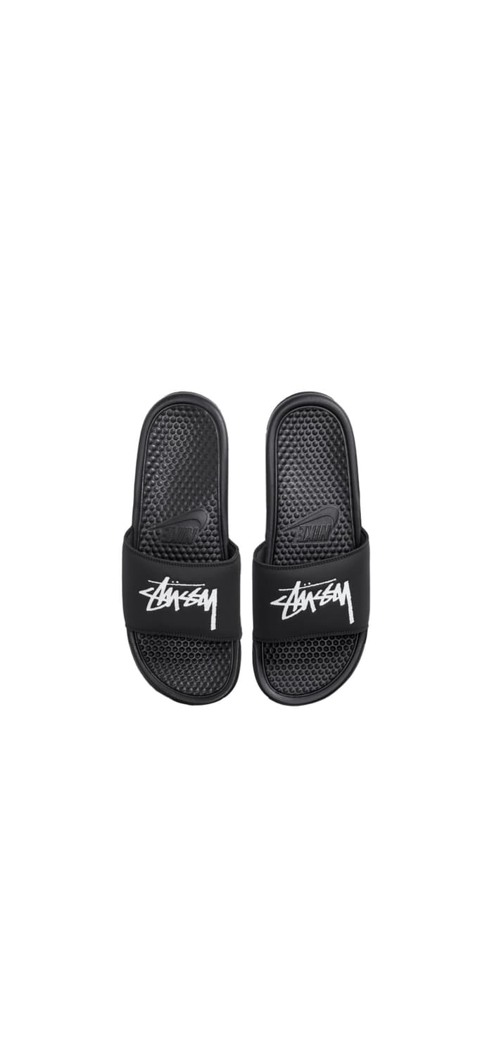 나이키 x 스투시 베나시 슬라이드 블랙 상품이미지1