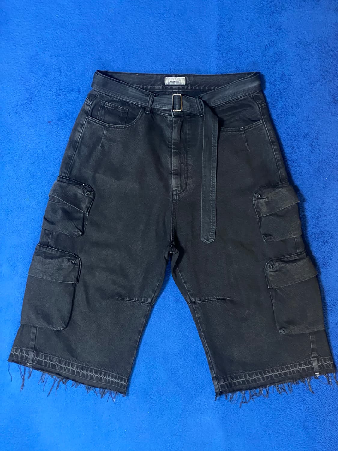 999Humanity 커브드 카고 버뮤다 팬츠 Large 상품이미지1