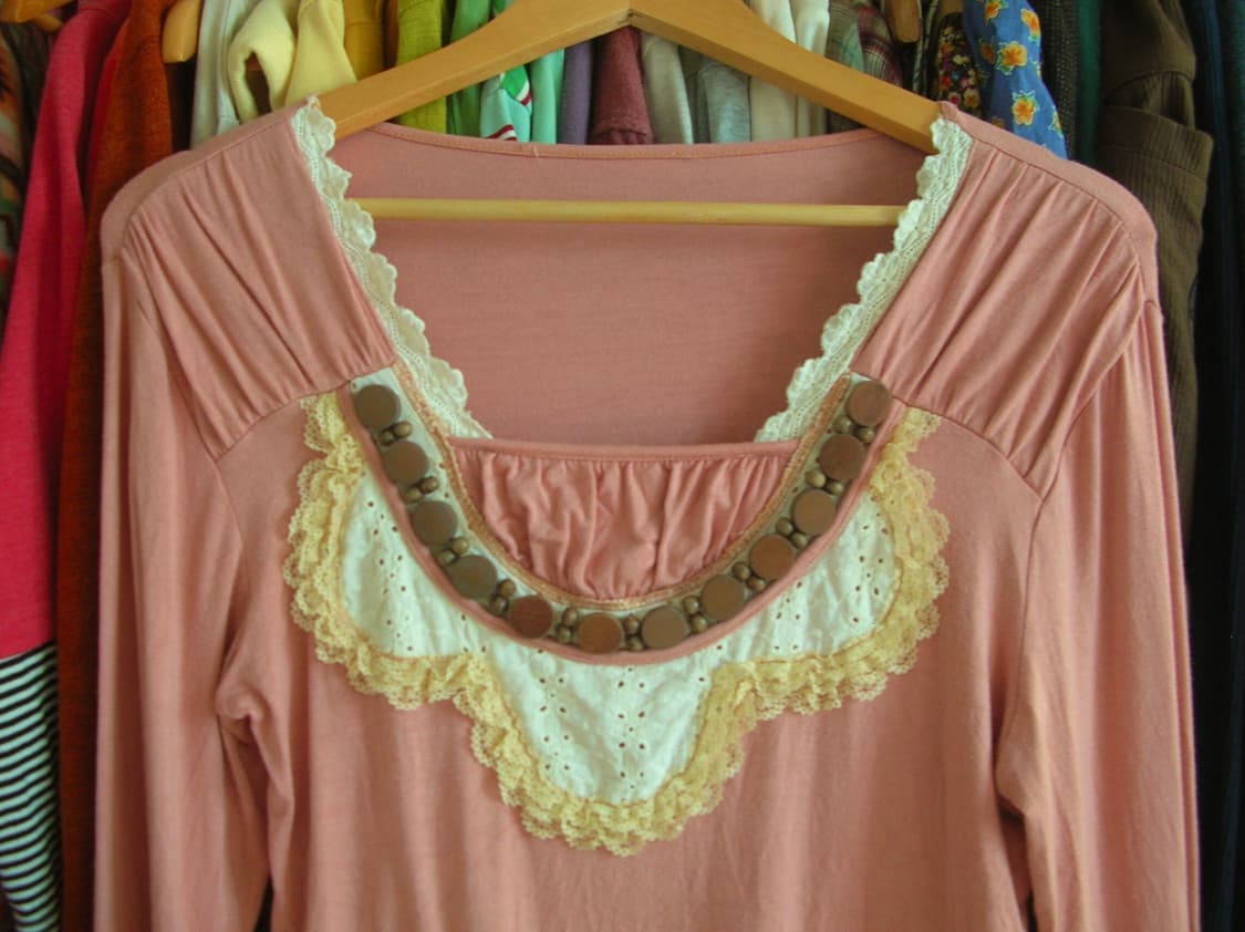 빈티지 히피 보헤미안 무드 롱슬리브 긴팔 티셔츠 상품이미지1