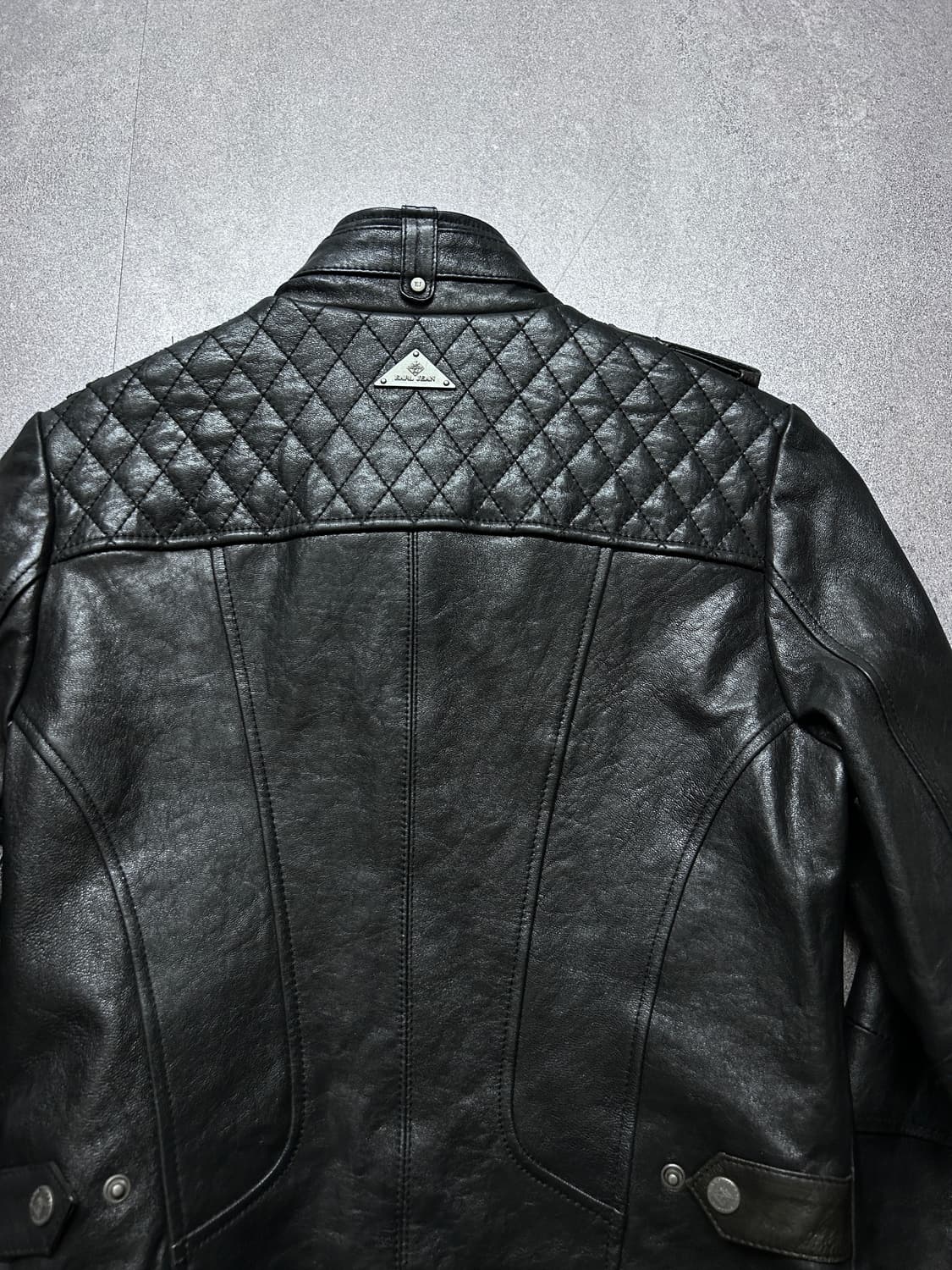 퀼팅 더블 지퍼 램스킨 라이더 자켓 상품이미지5