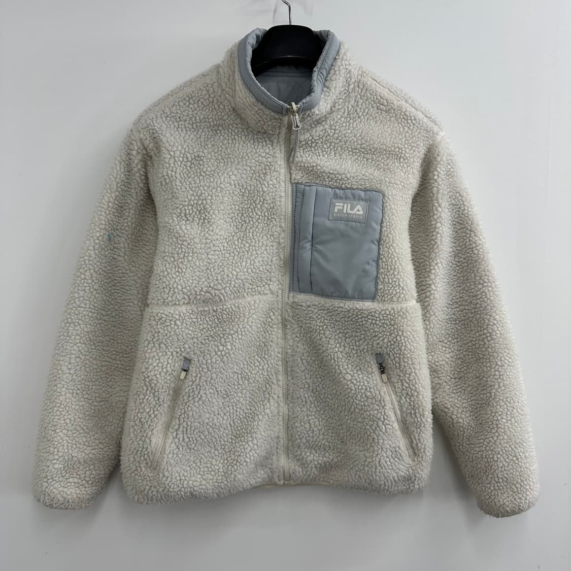 95 휠라 남자 양면 리버서블 뽀글이 점퍼 상품이미지1