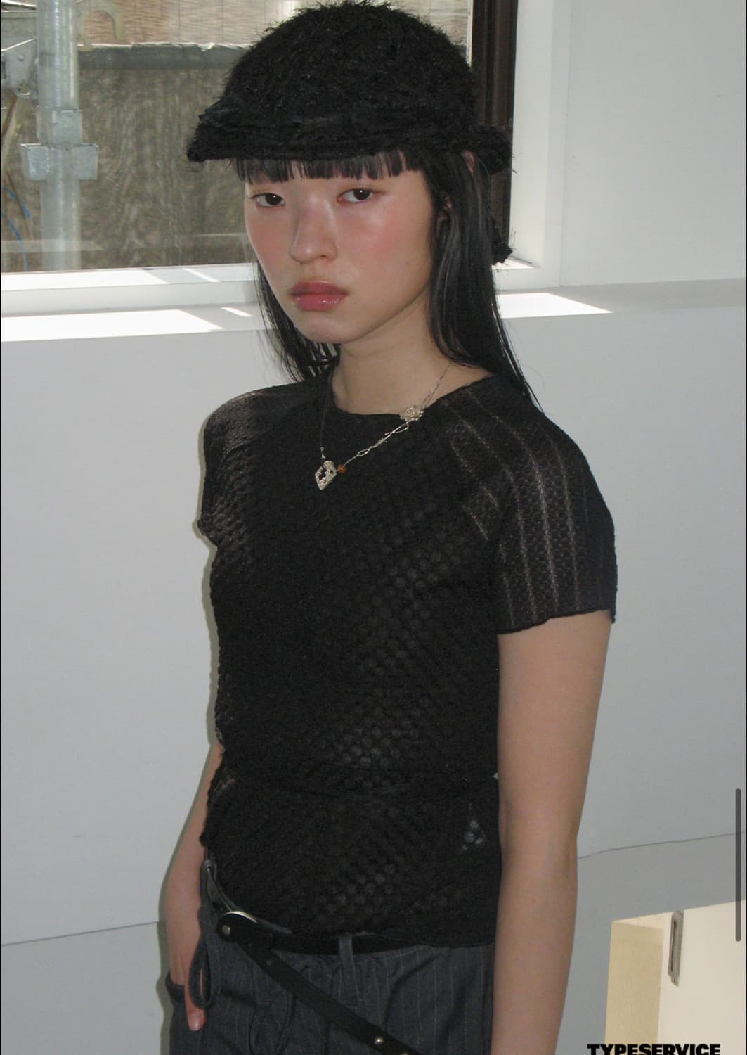 타입서비스 lace strap hunting cap black 상품이미지3