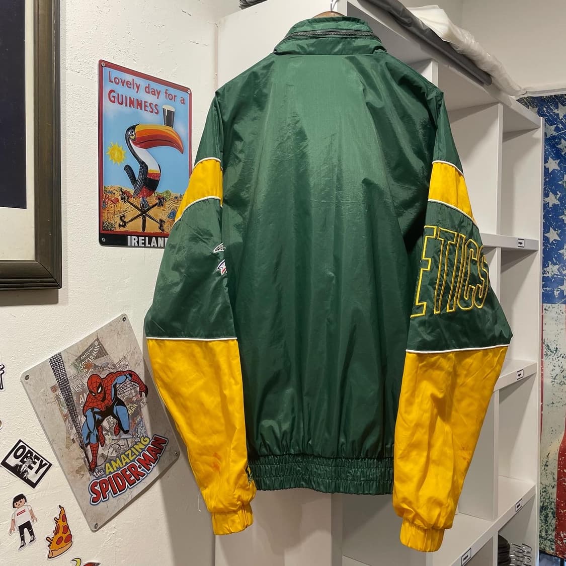 스타터 오클랜드 애슬레틱스 바람막이 XL 상품이미지2