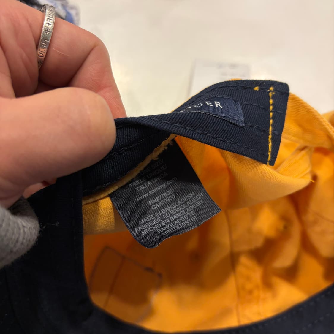 타미힐피거 옐로우 볼캡 모자 상품이미지6