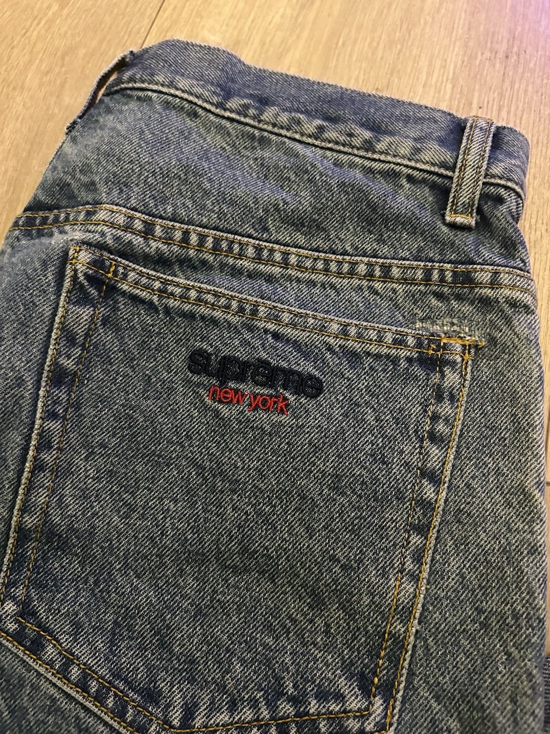 23FW 슈프림 배기 진 워시드 인디고 상품이미지2