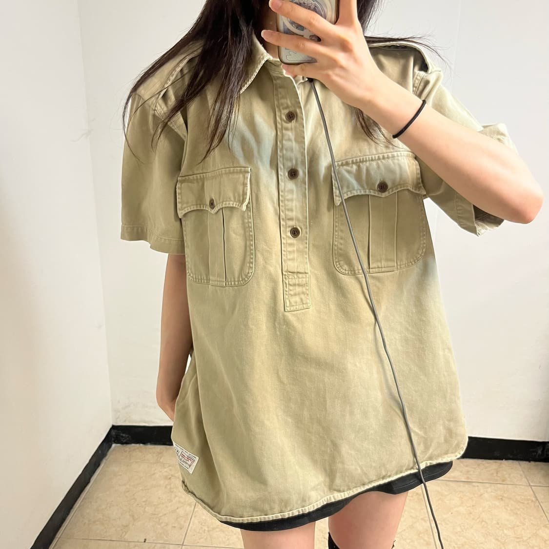 90s Polo Sport Twill Cotton Half Shirts 상품이미지2